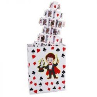 CARD CASTLE FROM EMPTY BAG